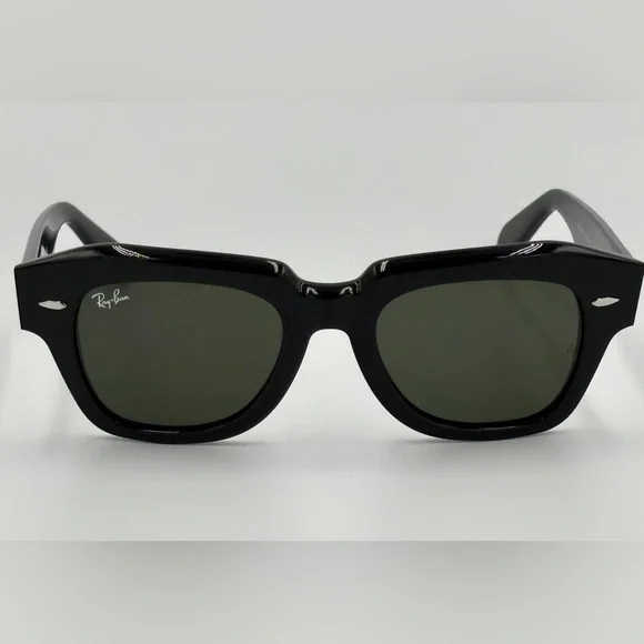 Ray-Ban State Street Sunglasses Black Frame Women’s Fashion Sunglasses RB2186 - Picture 3 of 11